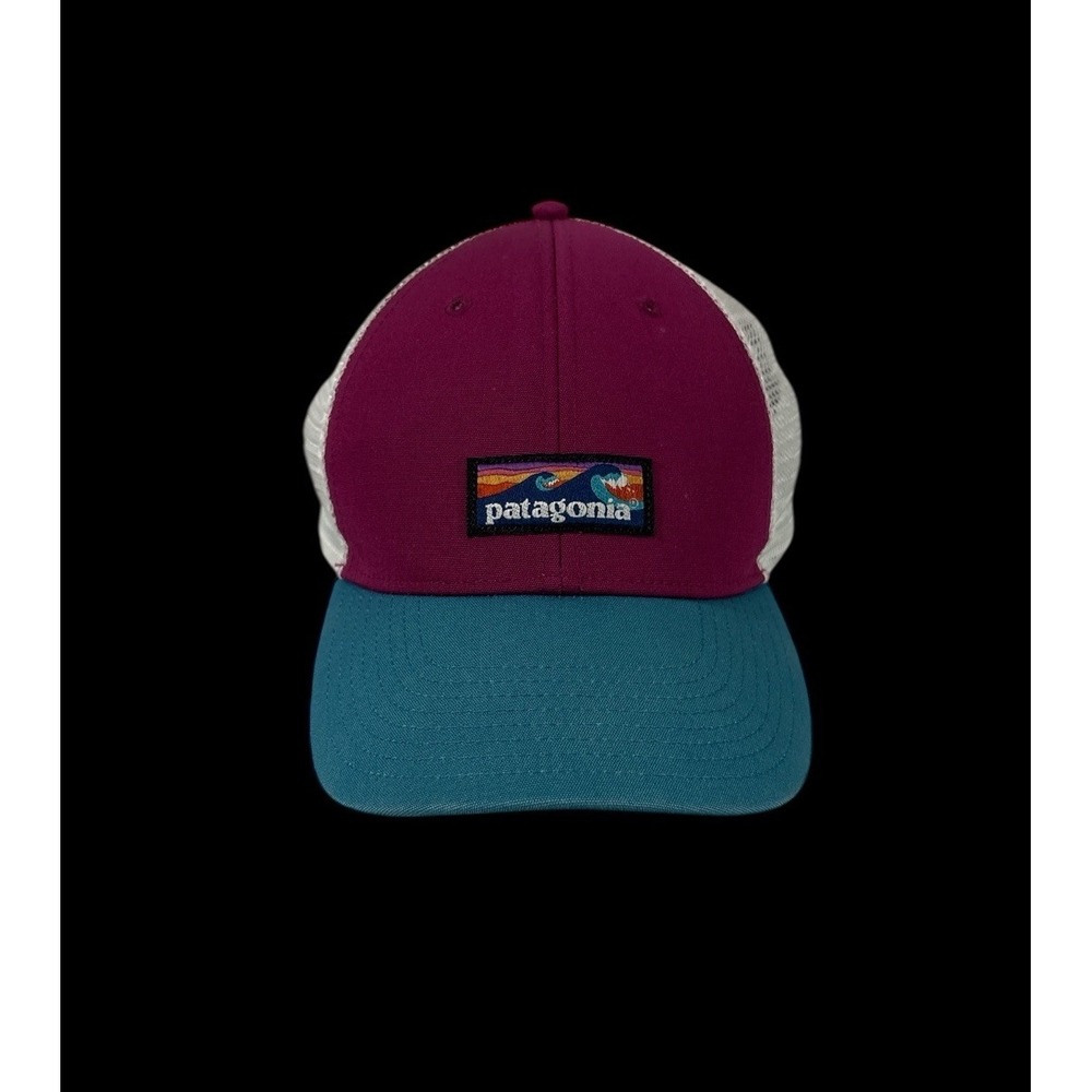 Patagonia Logo Trucker Snapback Hat Meshback Beach Wave Surf Logo